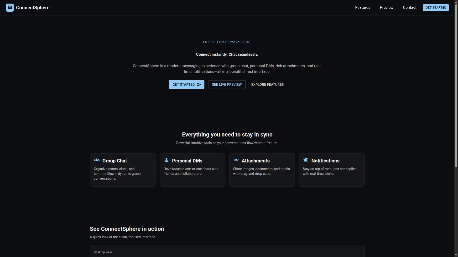Chat App screenshot