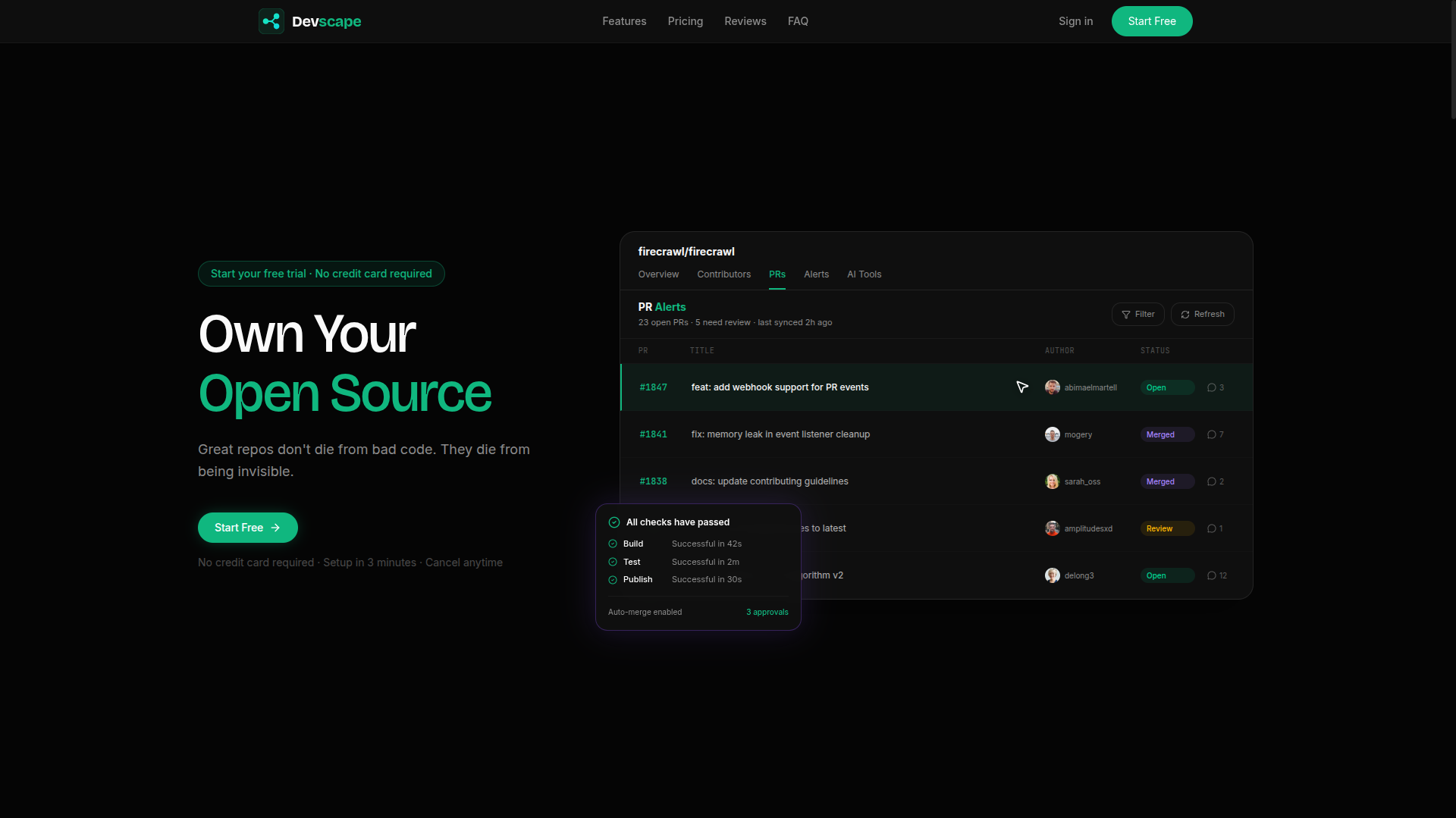 DevScape screenshot