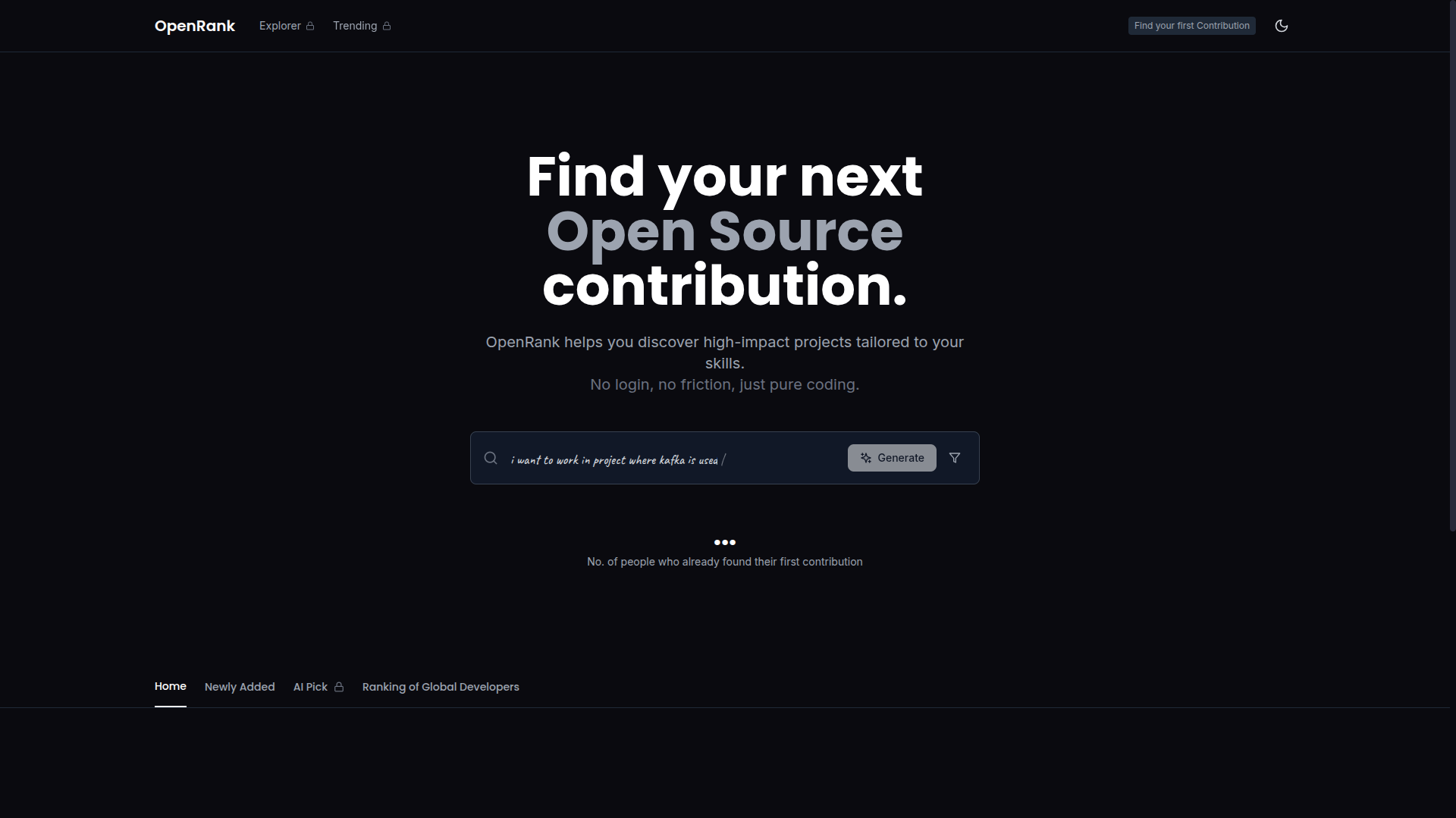 OpenRank screenshot
