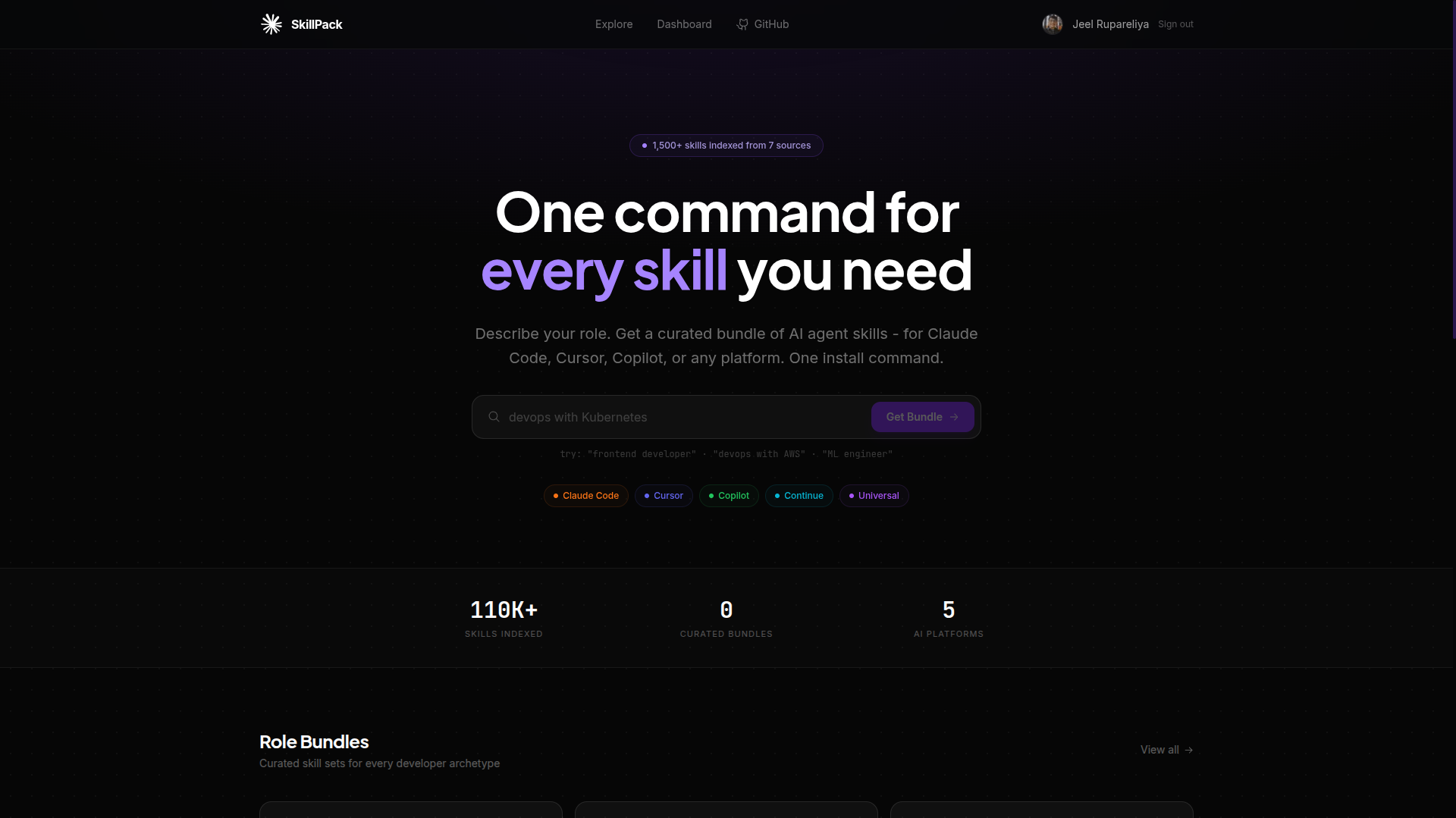 SkillPack screenshot